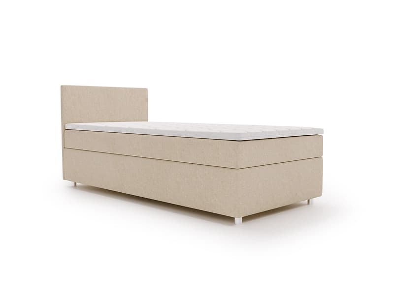 Kastenbett FREDO beige 120x200cm halbfest