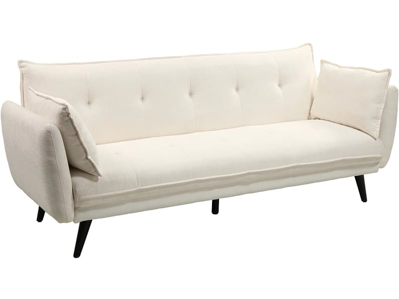 Bettsofa LUNA Polyester cremefarben