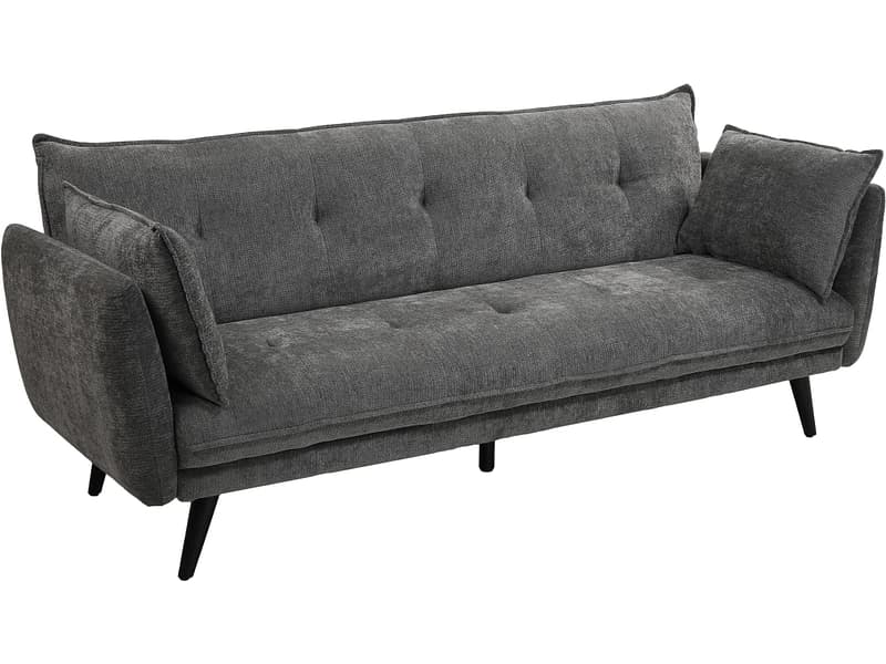 Bettsofa LUNA Polyester dunkelgrau