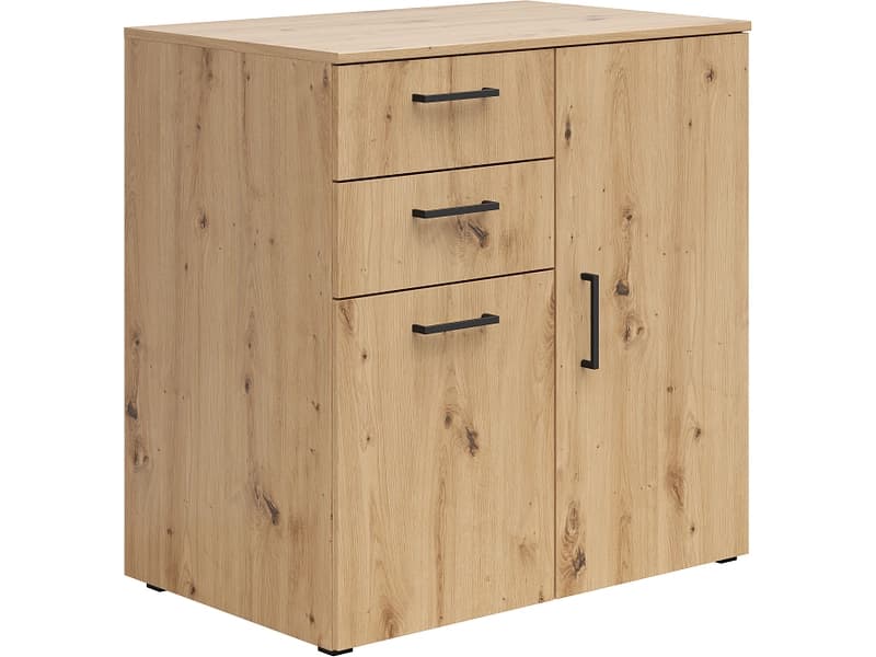 Kommode MULTI 2 Türen 2 Schubladen 52x80x83cm artisan eiche