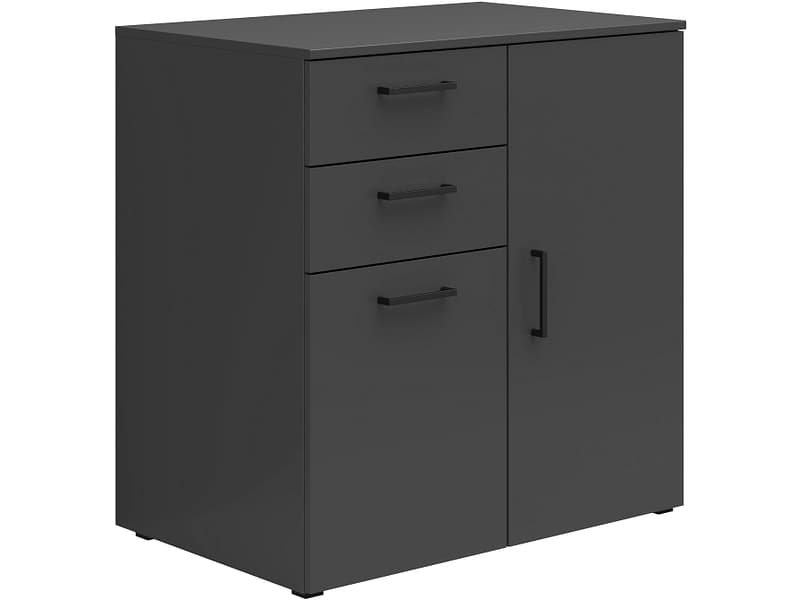 Kommode MULTI 2 Türen 2 Schubladen 52x80x83cm grafit