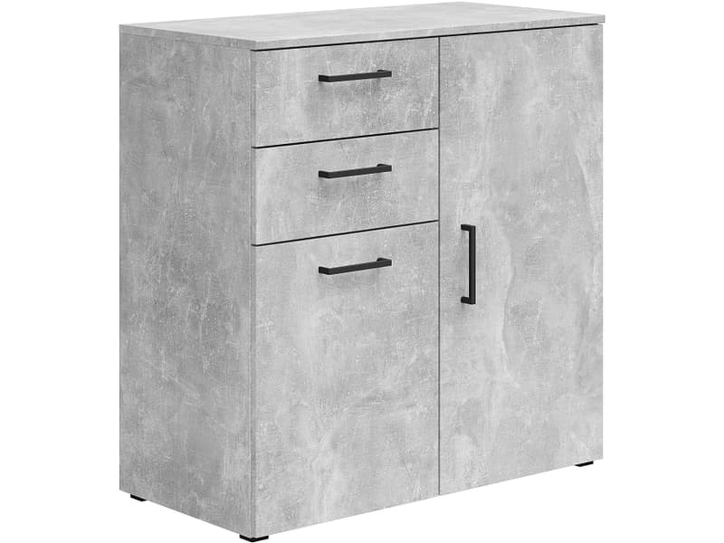 Kommode MULTI 2 Türen 2 Schubladen 40x80x83cm beton