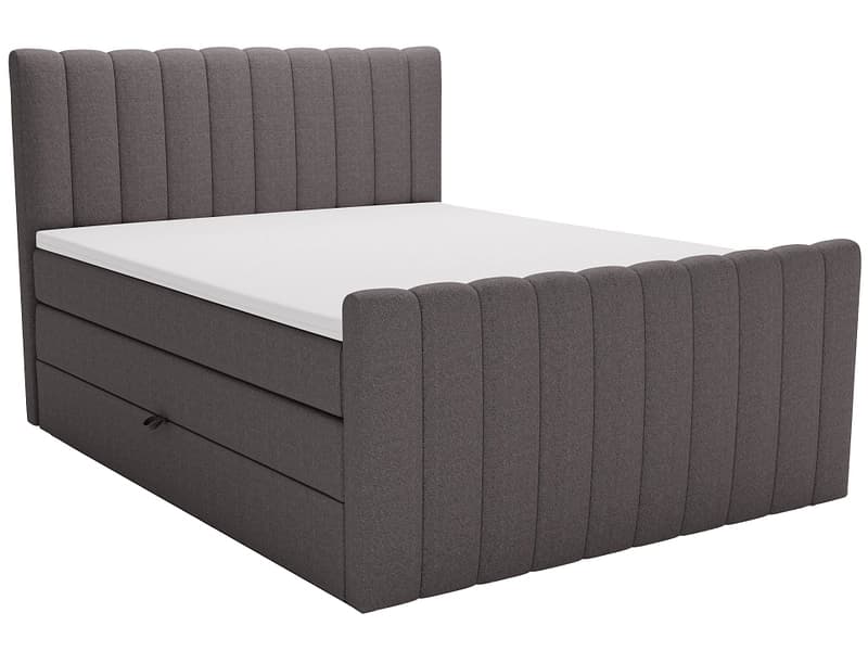 Boxspringbett WINTER anthrazit 140x200cm weich