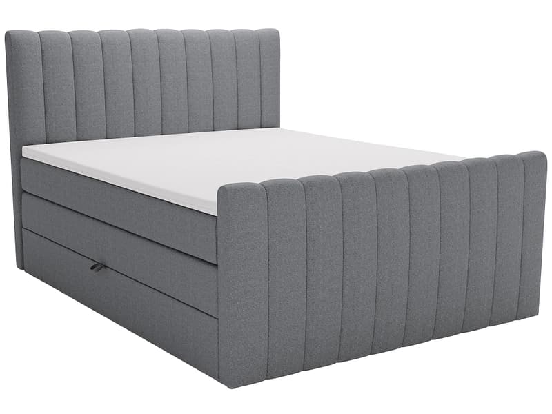 Boxspringbett WINTER grau 180x200cm weich