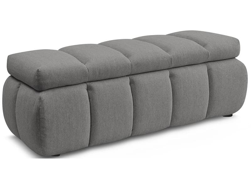 Bettkasten BOBOCHIC DENALI Stoff dunkelgrau