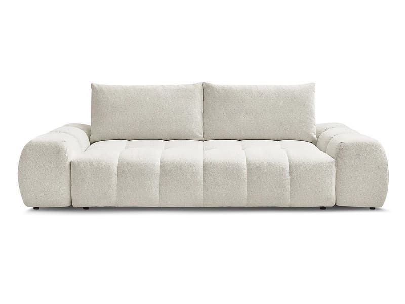 3er Sofa BOBOCHIC EVEREST Stoff chiniert weiss