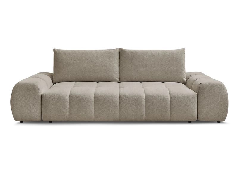 3er Sofa BOBOCHIC EVEREST Stoff chiniert taupe