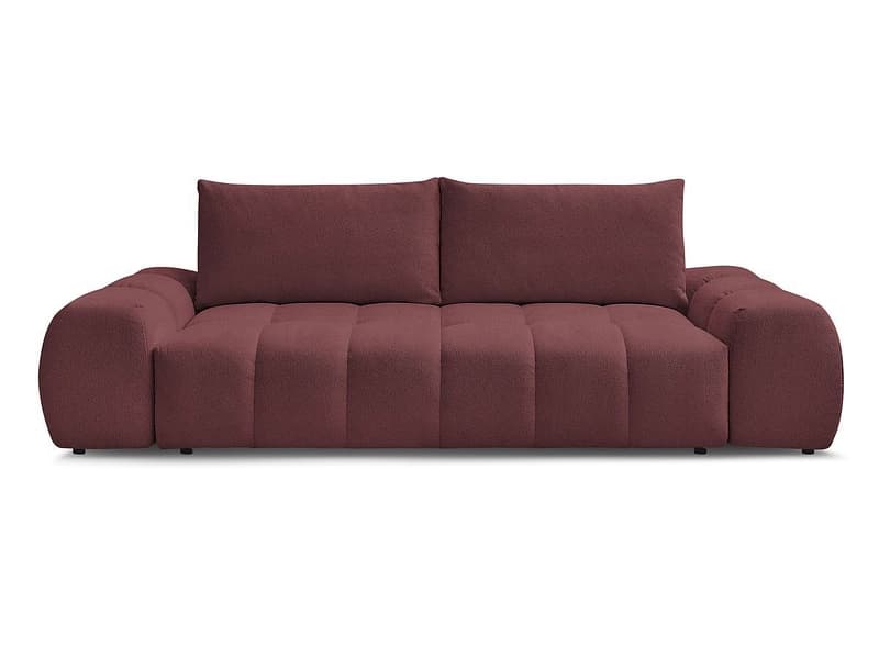 3er Sofa BOBOCHIC EVEREST Stoff chiniert rot