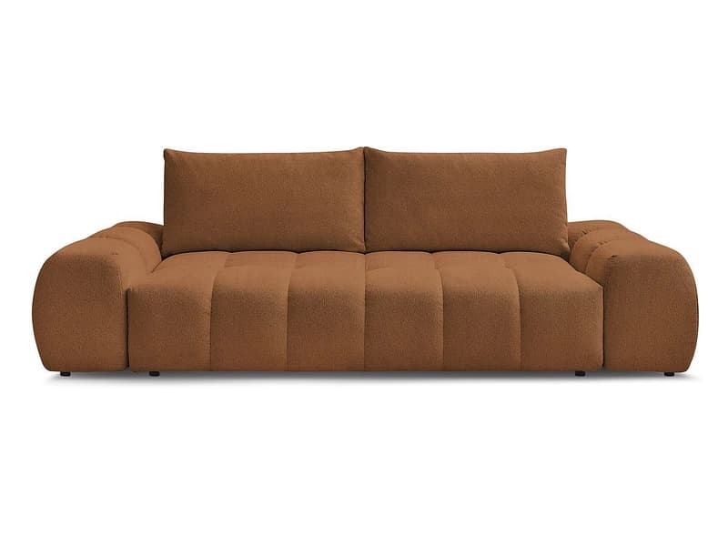 3er Sofa BOBOCHIC EVEREST Stoff chiniert orange