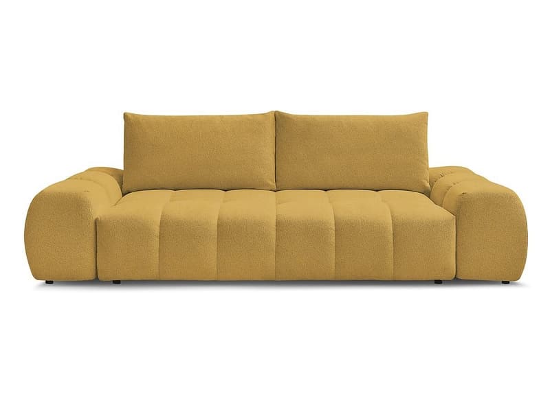 3er Sofa BOBOCHIC EVEREST Stoff chiniert gelb