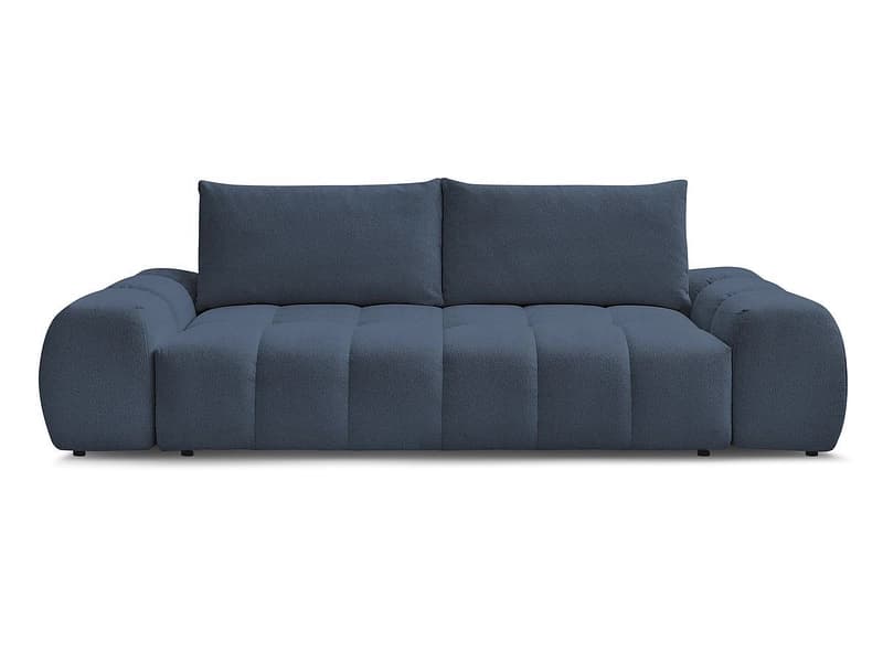 3er Sofa BOBOCHIC EVEREST Stoff chiniert dunkelblau