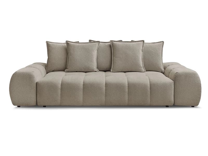3er Sofa BOBOCHIC EVEREST Stoff chiniert taupe