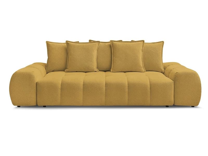 3er Sofa BOBOCHIC EVEREST Stoff chiniert gelb