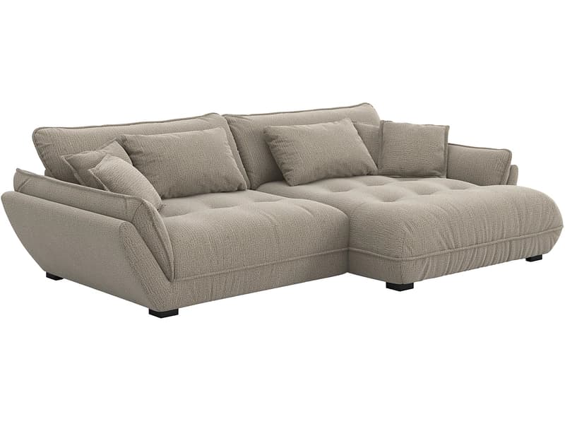 Ecksofa IBIZA Stoff taupe