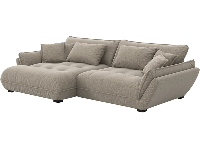 Ecksofa IBIZA Stoff taupe