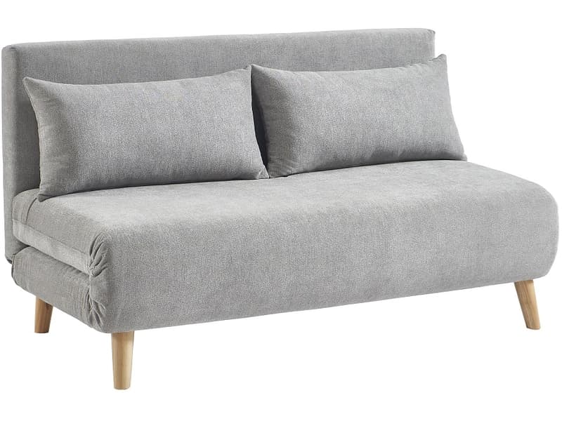 Bettsofa NIELS Polyester grau