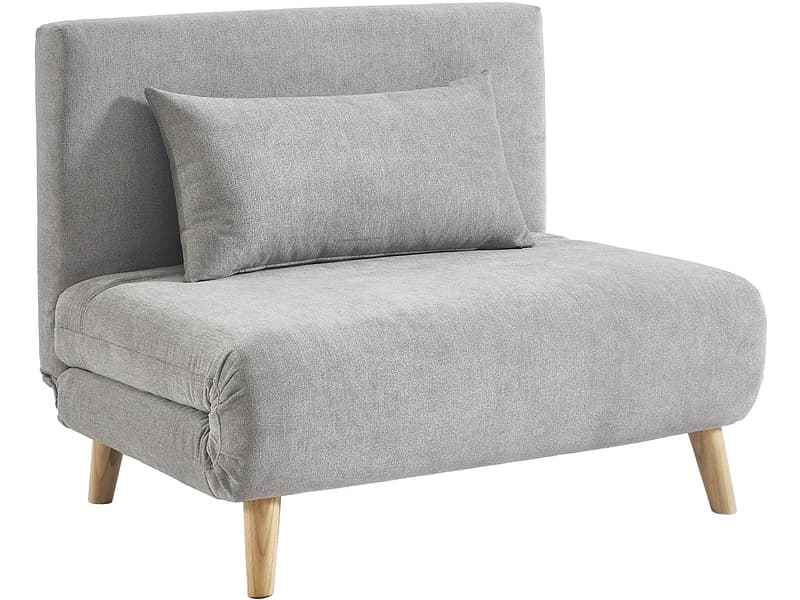 Bettsofa NIELS Polyester grau
