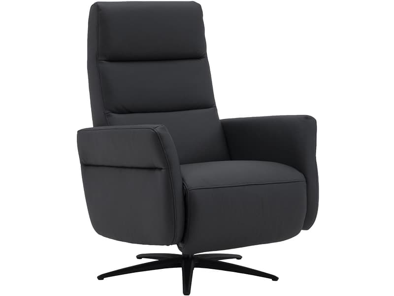 Relaxsessel FIRST Echtleder schwarz