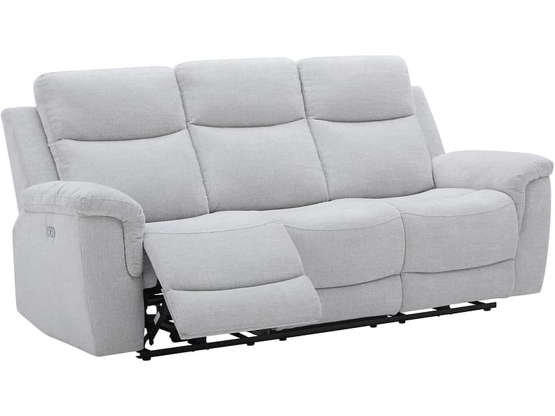 3er Sofa ORLANDO Stoff grau
