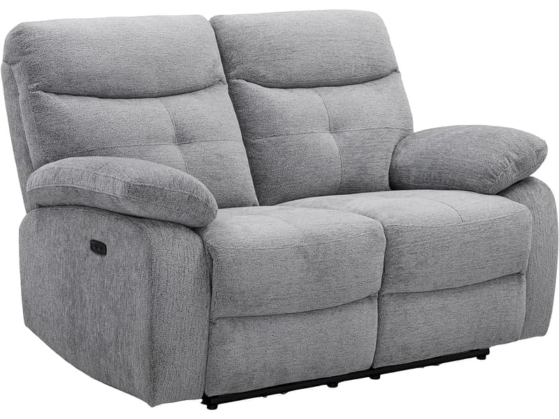 2er Sofa SANDRO Stoff grau