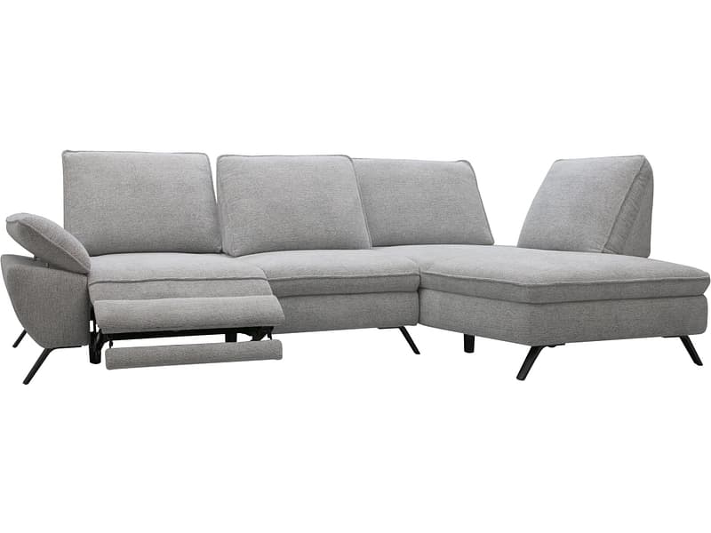Ecksofa JACKY Stoff grau