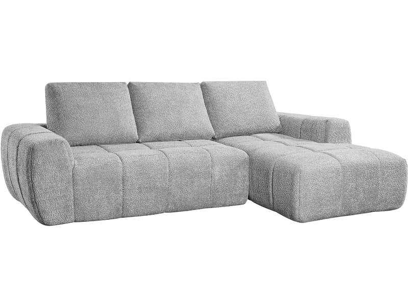 Vakuum-Ecksofa FLOOYO NEXO Stoff grau