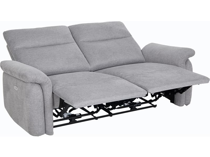3er Sofa ZEN Stoff grau