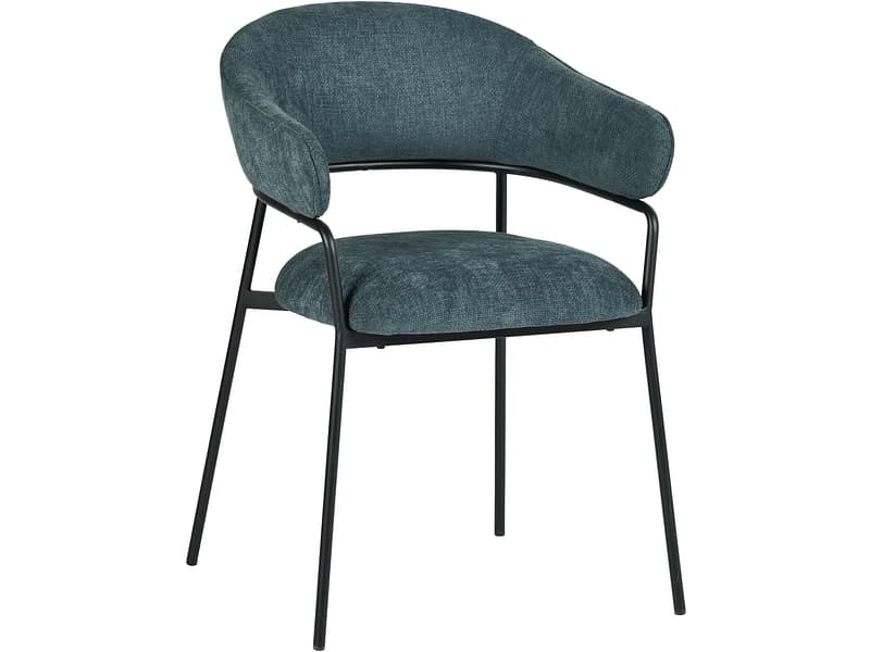 Stuhl REBECCA Stoff blau