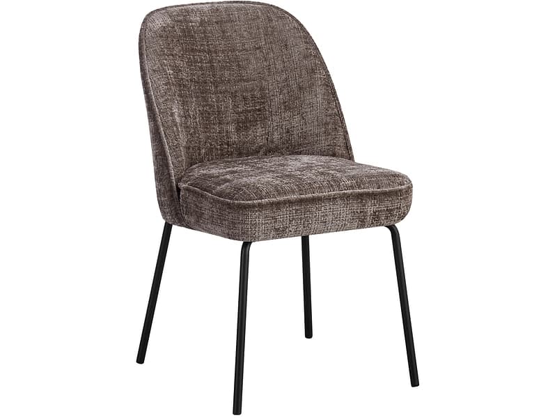 Stuhl GIULIA Stoff braun