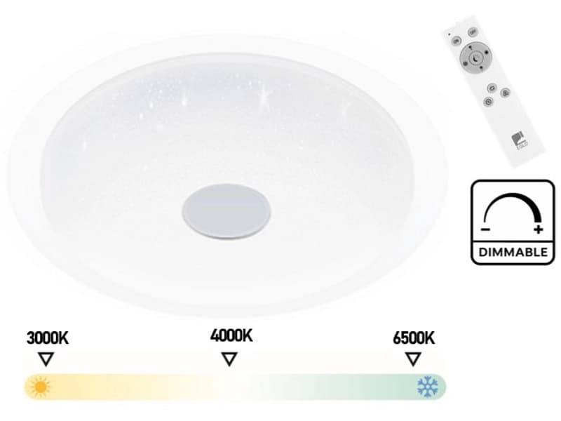 Deckenlampe LED IGROKA variable Intensität Ø46.5cm 22W weiss