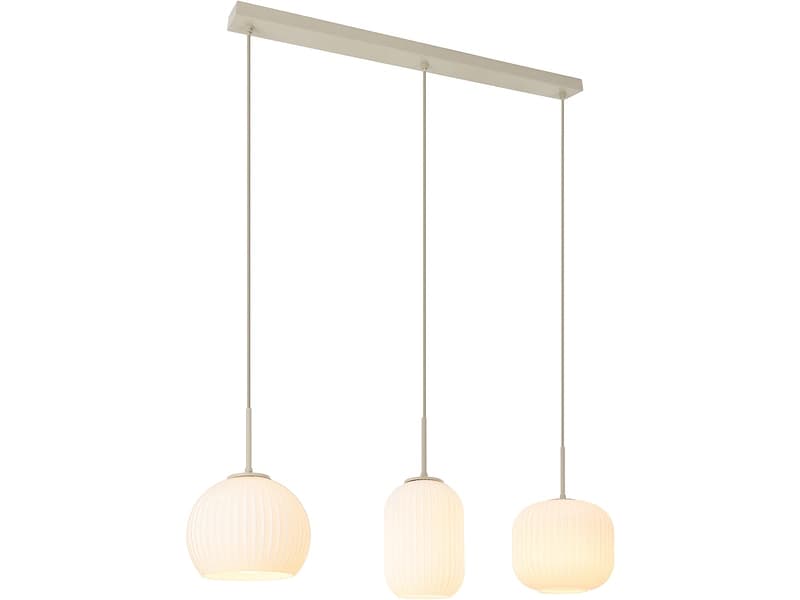 Hängelampe FILIPPA 84x120cm 3x25W beige