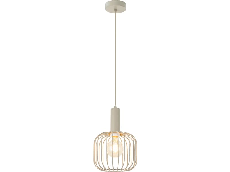 Hängelampe GEMMA 20x120cm 25W beige