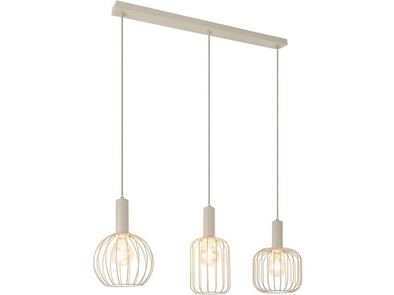 Hängelampe GEMMA 84x120cm 3x25W beige