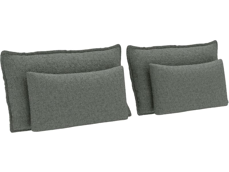 Set 4 Kissen ROOKIE 30x65cm grün unifarben