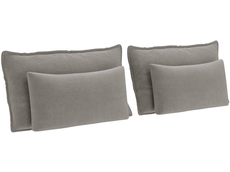 Set 4 Kissen CAPRI 30x65cm silber unifarben