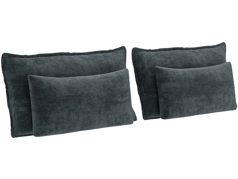 Set 4 Kissen CAPRI 30x65cm blau unifarben