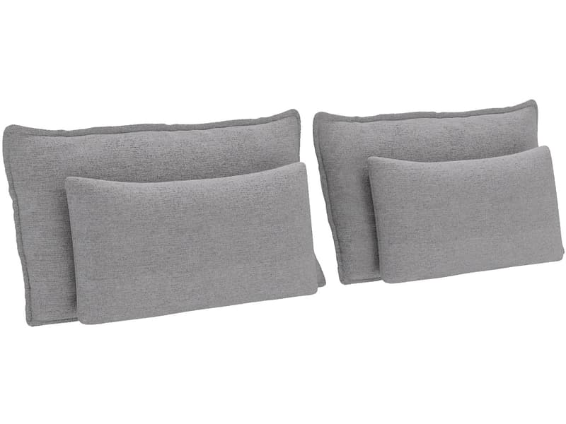 Set 4 Kissen SHADOW 30x65cm grau unifarben