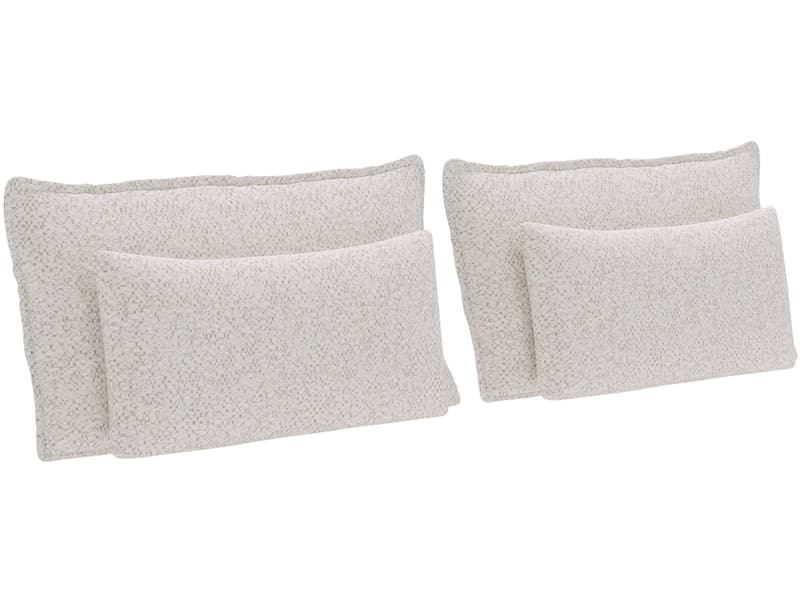 Set 4 Kissen BELLAGIO 30x65cm beige unifarben