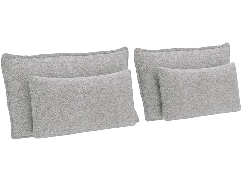 Set 4 Kissen BELLAGIO 30x65cm grau unifarben