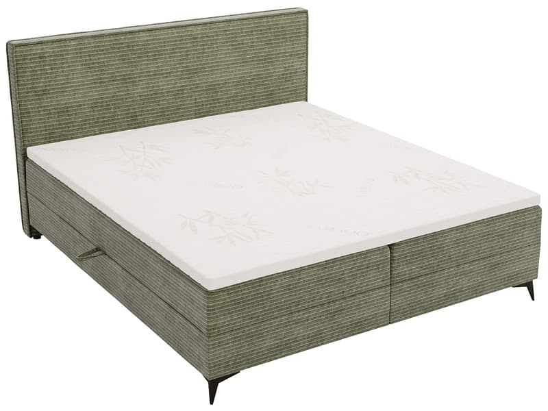 Boxspringbett HOLIDAY grün 160x200cm fest