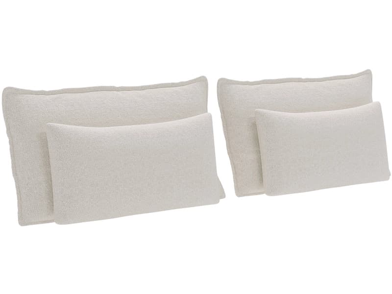 Set 4 Kissen WINTER 30x65cm beige unifarben