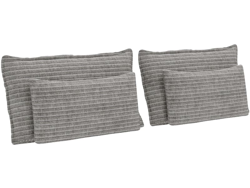 Set 4 Kissen HOLIDAY 30x65cm grau unifarben