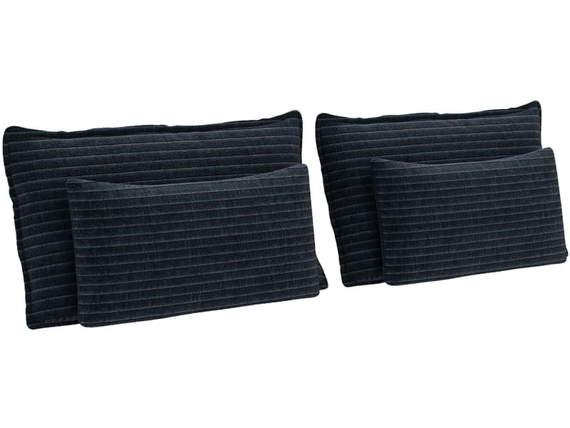 Set 4 Kissen HOLIDAY 30x65cm dunkelblau unifarben