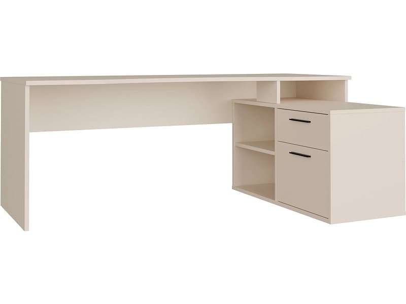 Eckschreibtisch TEZAUR 121.8x200x75.7cm sand