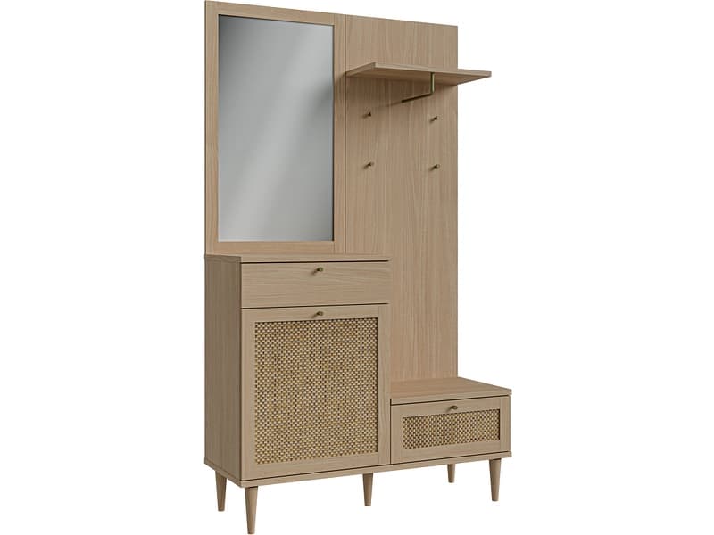 Garderobe CALASETTA 115.1x41.4x198cm eiche