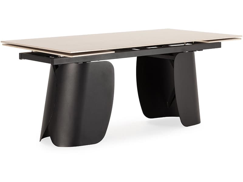 MARCKERIC Tisch CRISIA 180-220-260x90x76cm cremefarben