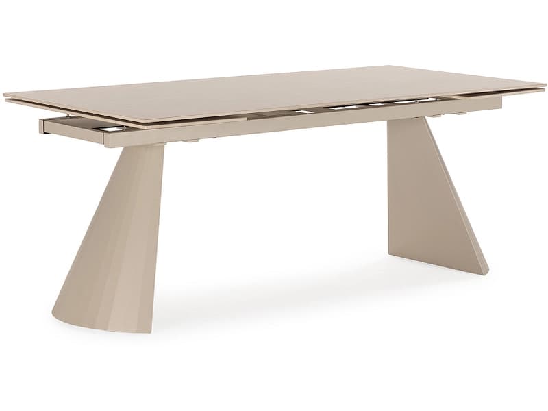 MARCKERIC Tisch PRISCA 180-220-260x90x76cm cremefarben