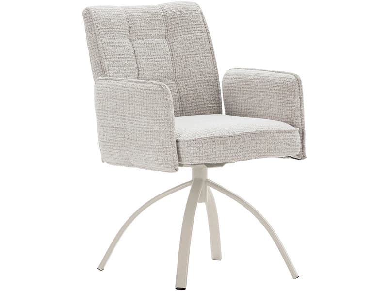 MARCKERIC Stuhl MINDI Stoff beige drehsitz