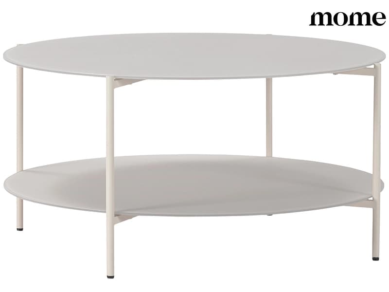 MOME Couchtish DAVI 83.4x83.4x40cm cremefarben