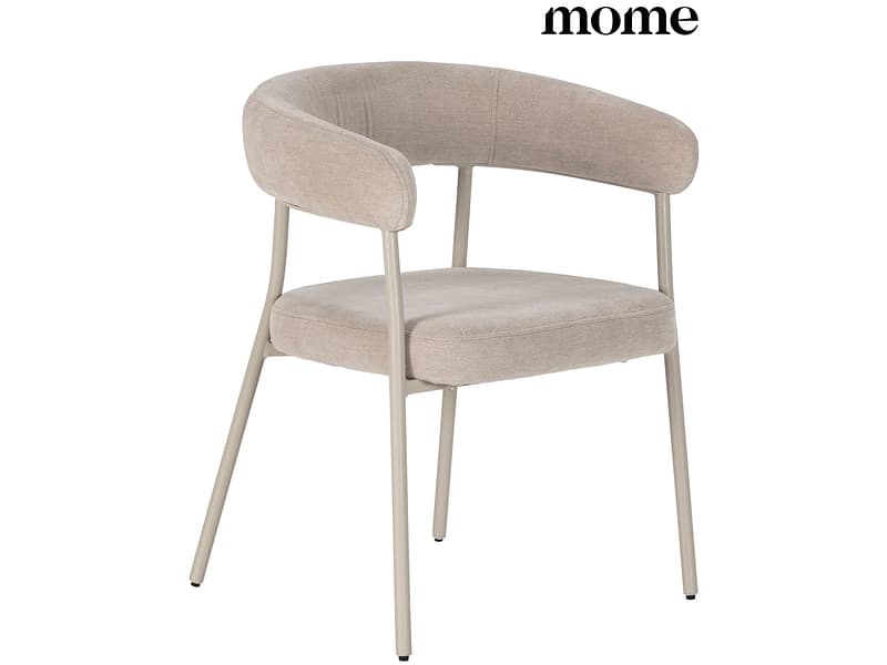 MOME Stuhl YURI Stoff cremefarben